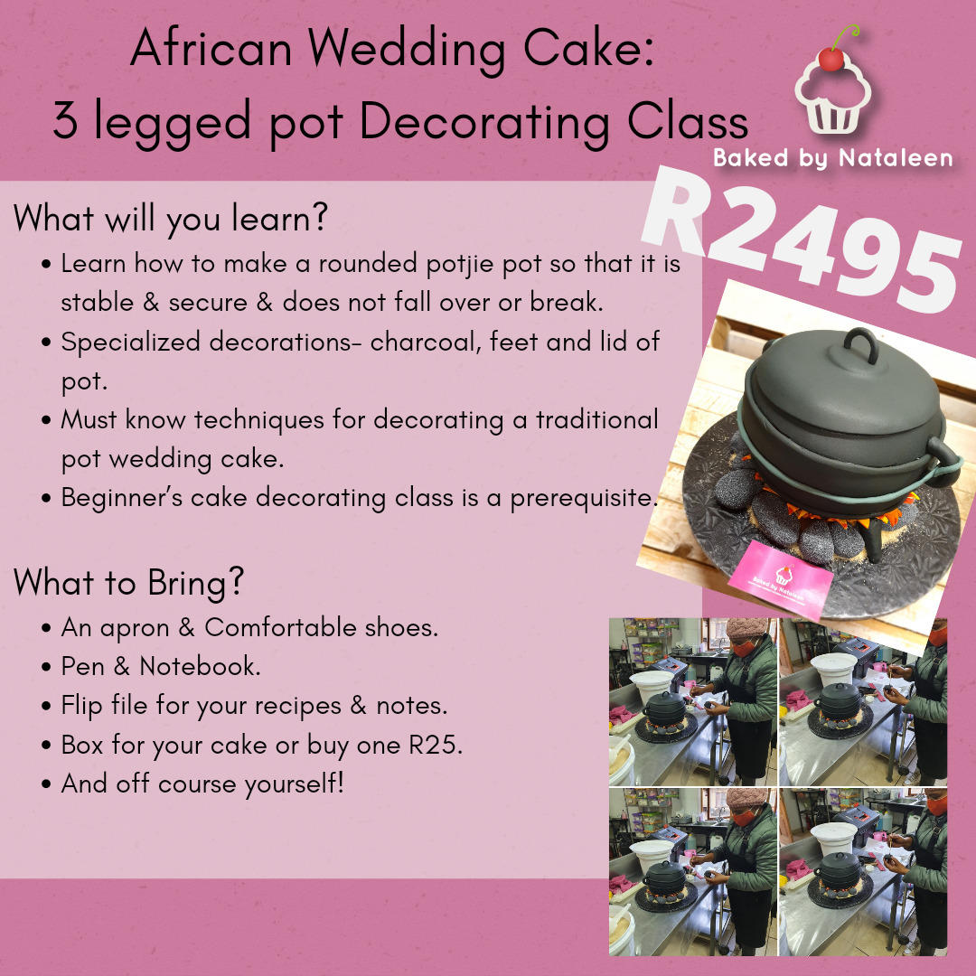 African Wedding Cake: 3 legged Pot