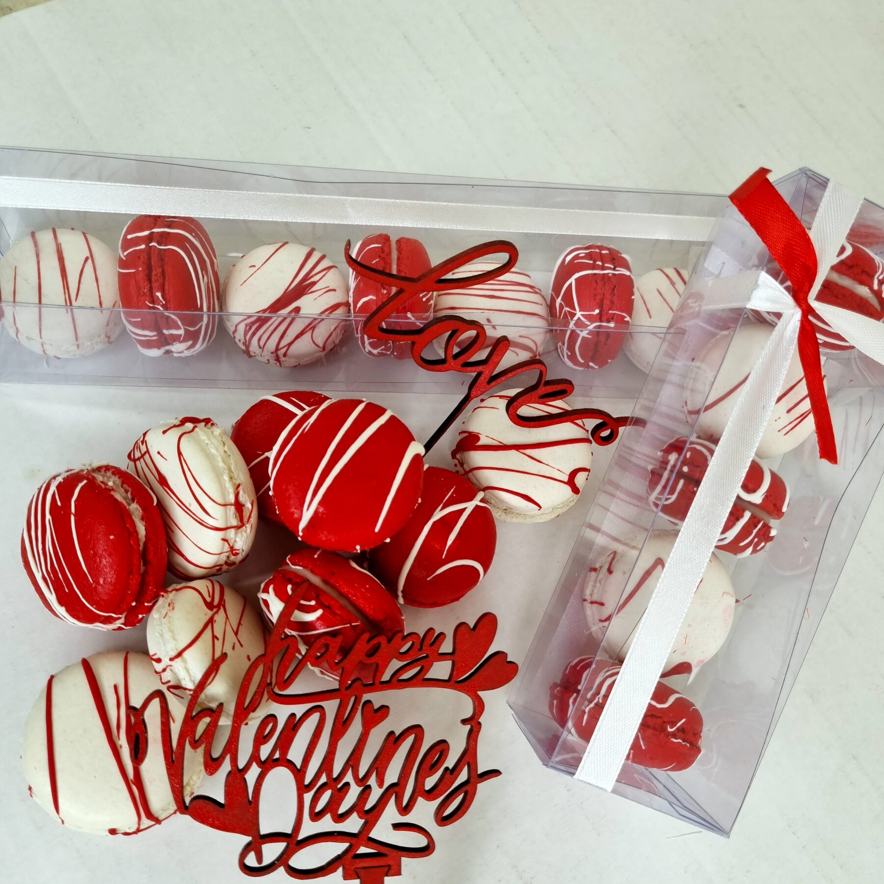 Red & White Macarons