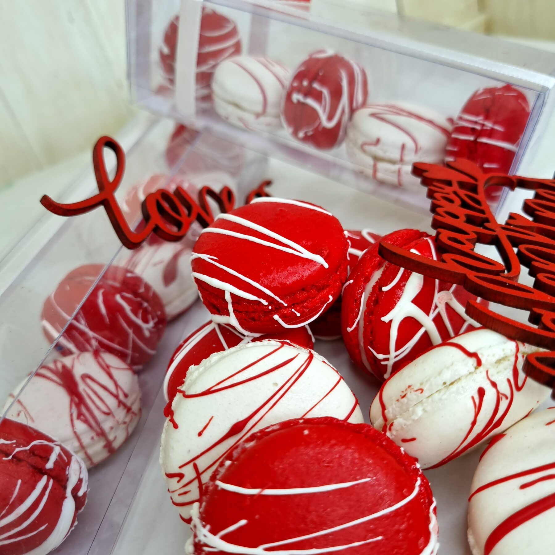 Red & White Macarons - Image 2