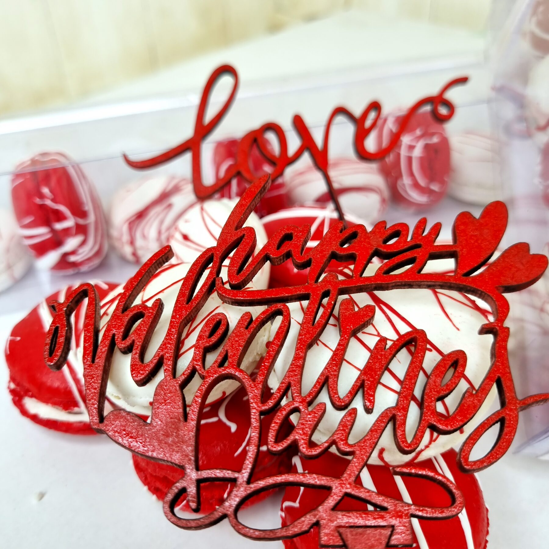 Red & White Macarons - Image 7