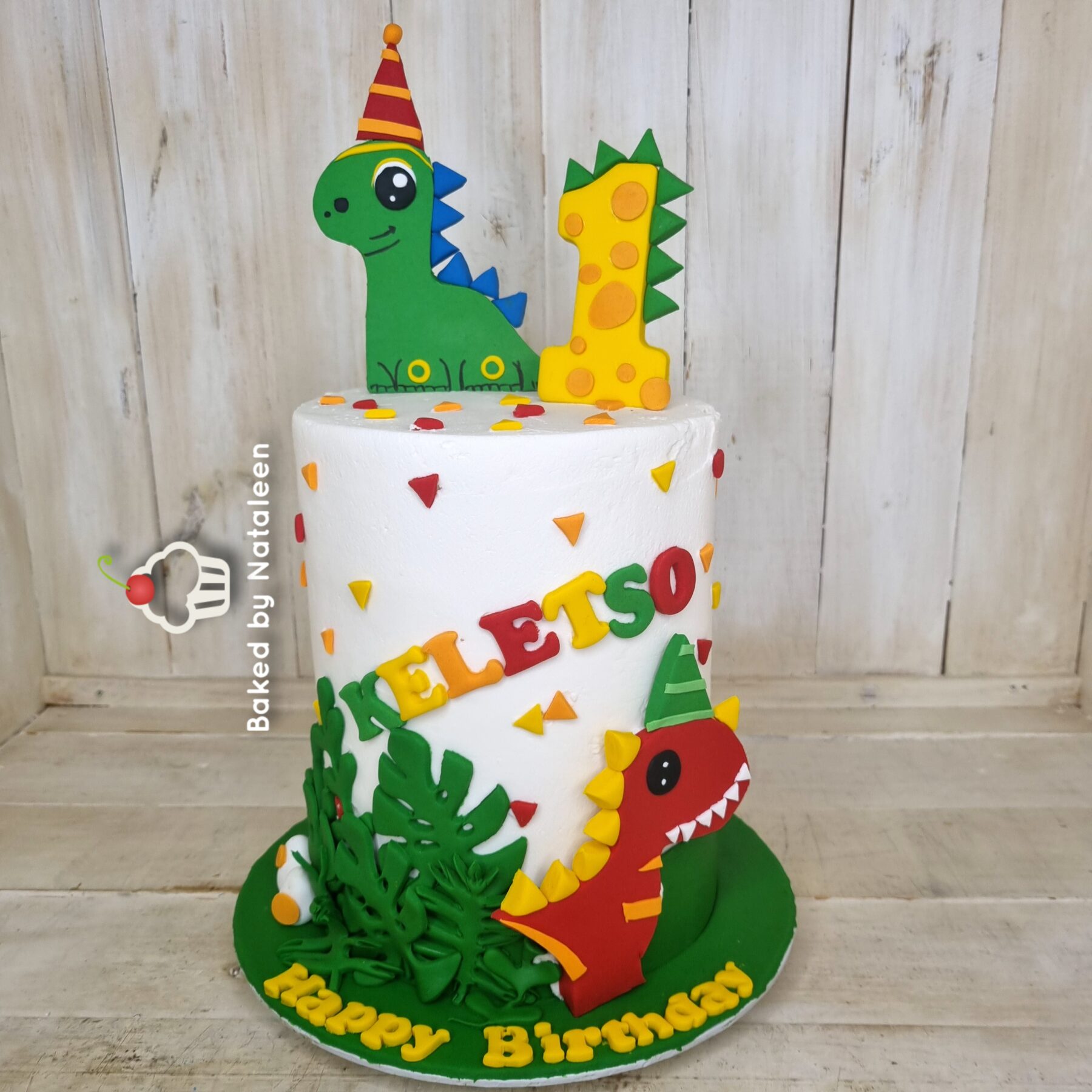 Dino and T-Rex Birthday cake - Image 2