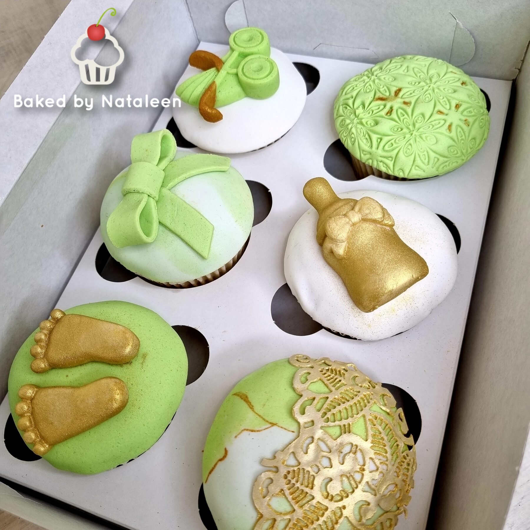 Elegant baby shower cupcakes - Image 3
