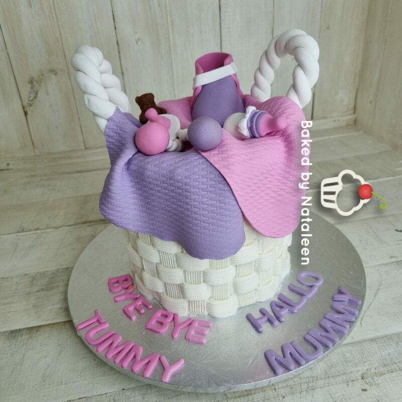 Basket Baby Shower Cake - Image 3