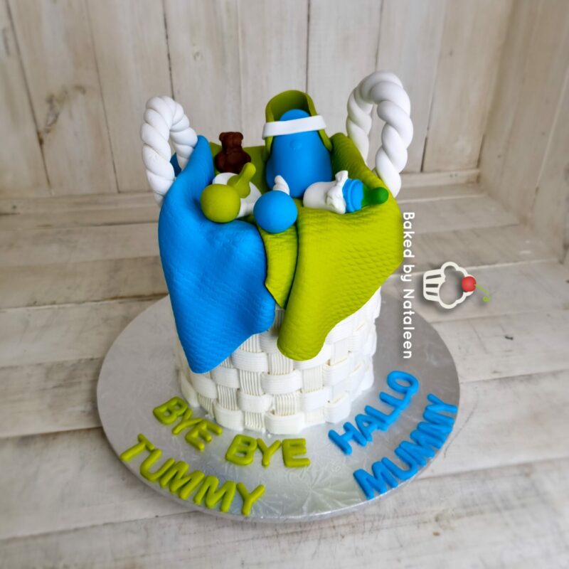 Basket Baby Shower Cake - Image 4