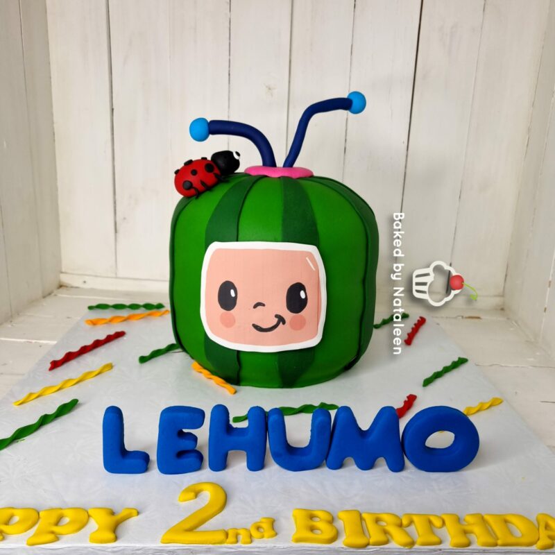 3D Cocomelon Fondant Cake