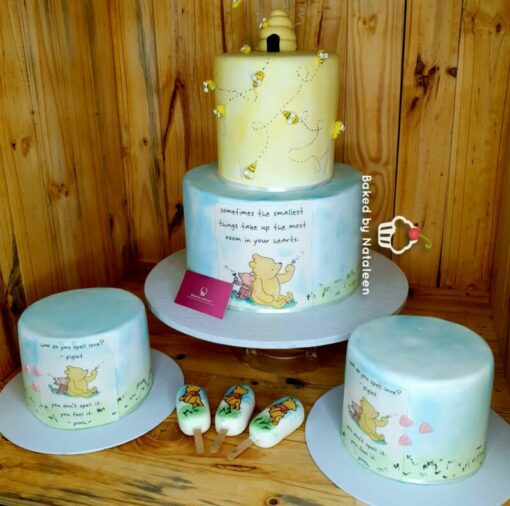 Winnie The Pooh 2 Tier Birthday Cake