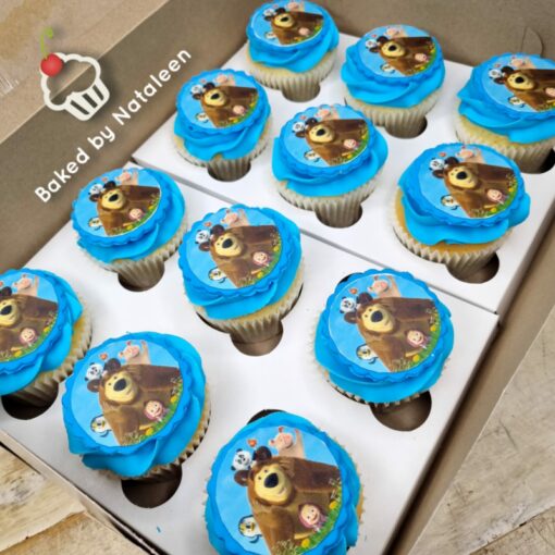 Masha and The Bear Themed Cupcakes