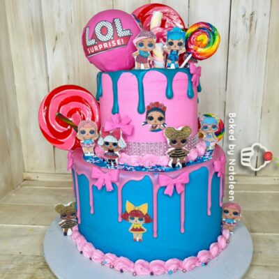 LOL Surprise 2 Tier Birthday Cake