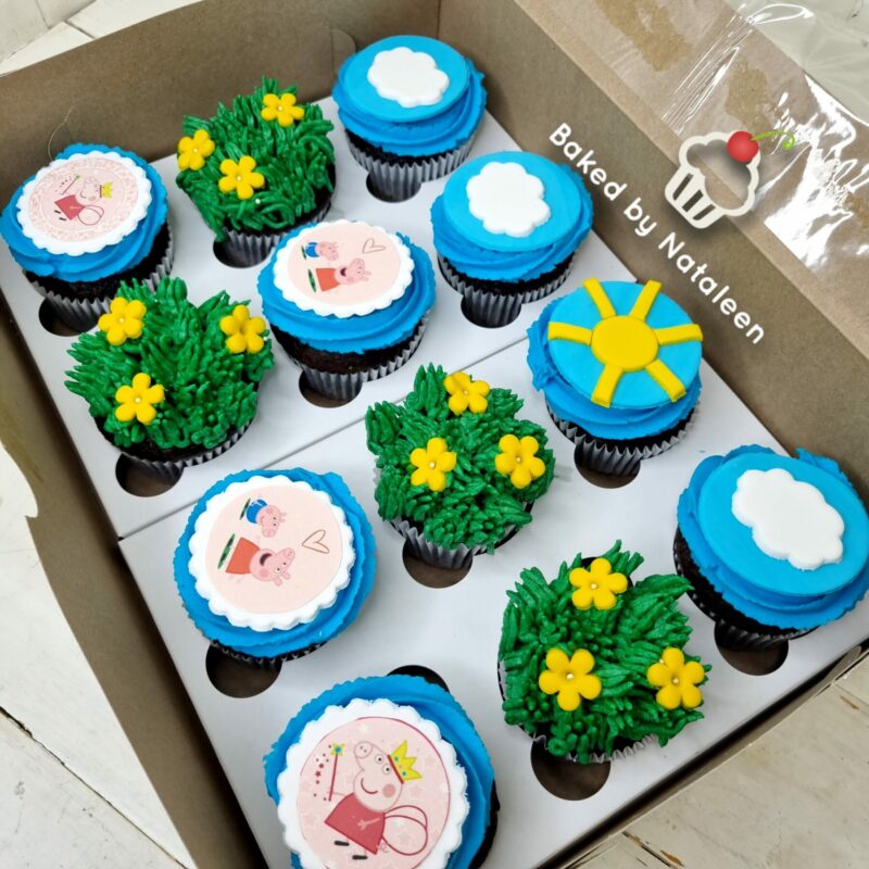 Peppa Pig Themed Cupcakes
