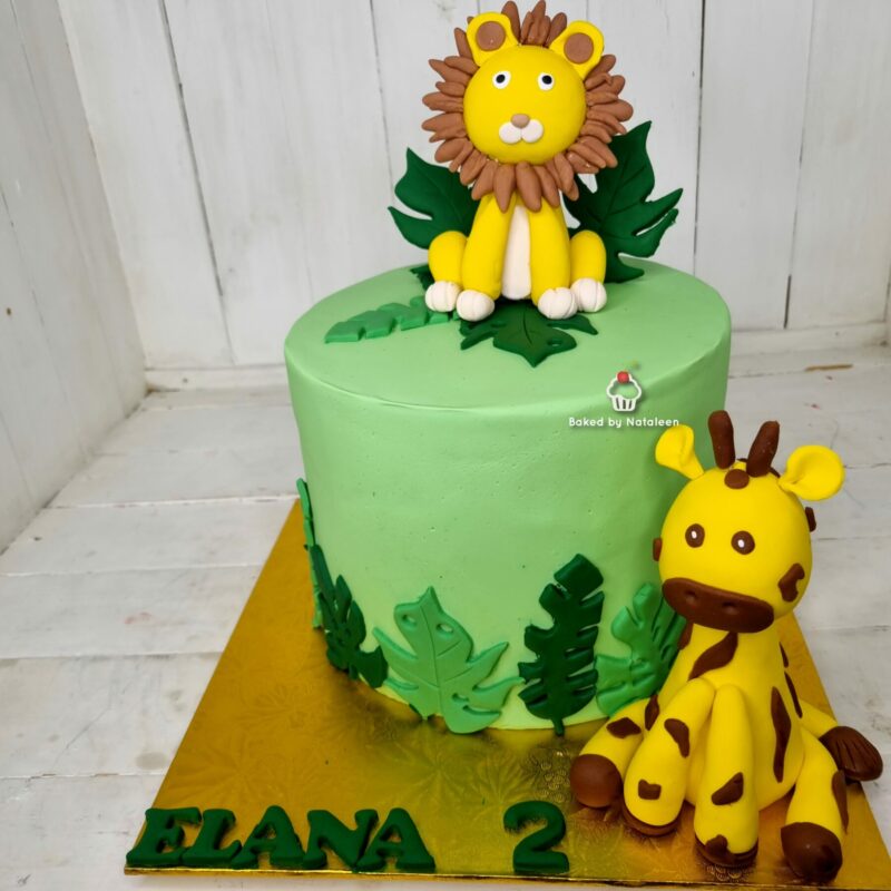 Safari Wild Animal Birthday Cake (8) - Image 2