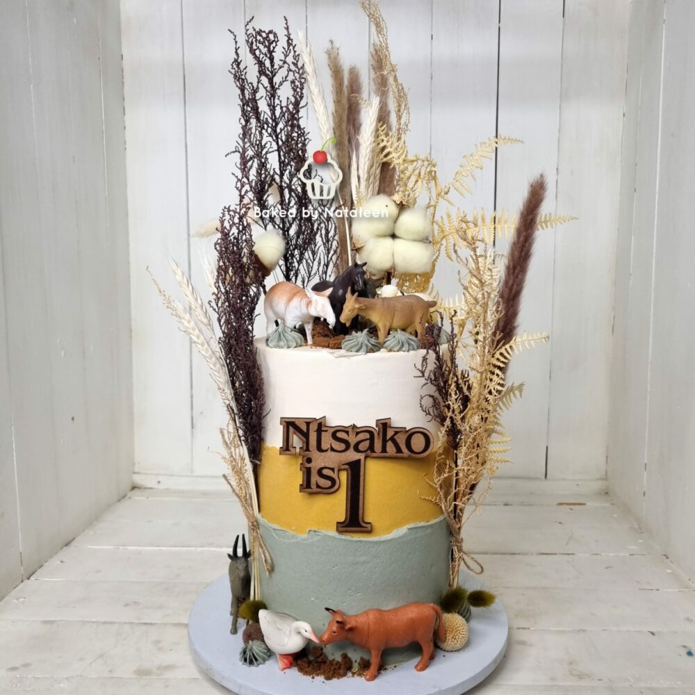Rustic Forest Buttercream Cake