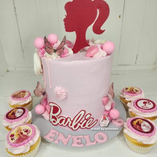 Barbie Figurehead Buttercream Cake