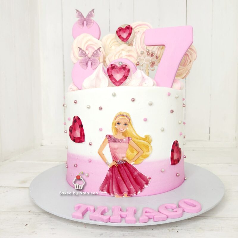 Barbie Buttercream Cake 2