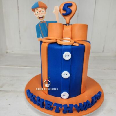 Blippi Birthday Fondant cake