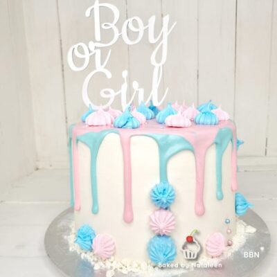 Boy Or Girl Gender Reveal Cake