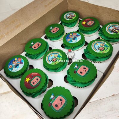 Cocomelon Rainbow Cupcakes