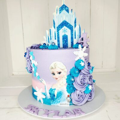Frozen Castle Birthday Cake