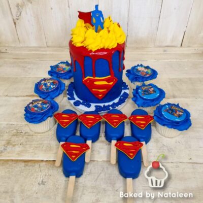 Superman Party Cake Combo