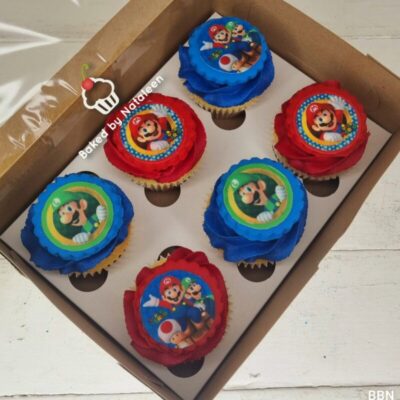 Mario Brothers Themed Cupcakes