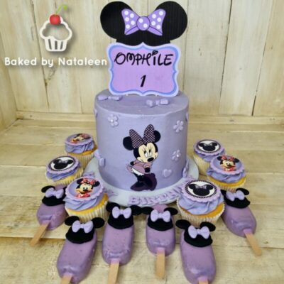 Purple Minnie Mouse Cake Combo