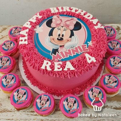 Minnie Mouse Buttercream Cake
