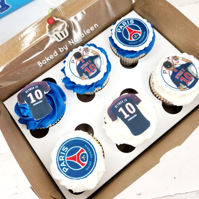 Paris Saint-Germain Soccer Team Cupcakes - Image 3