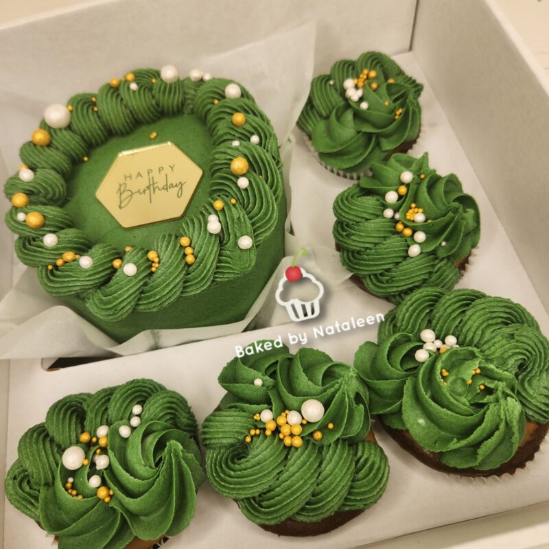 Olive Green and Gold Bento Box - Image 3