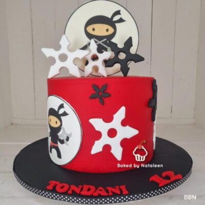 Ninja Fondant Fondant Birthday Cake