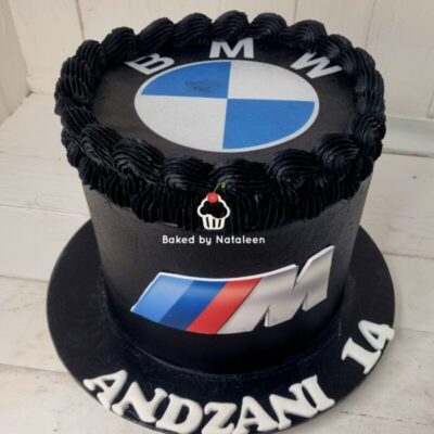 BMW Black Buttercream Cake