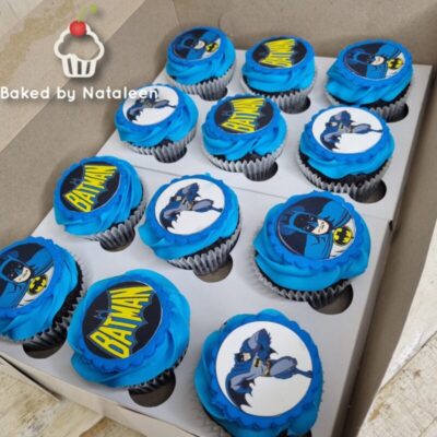 Gotham Blue Batman Cupcakes