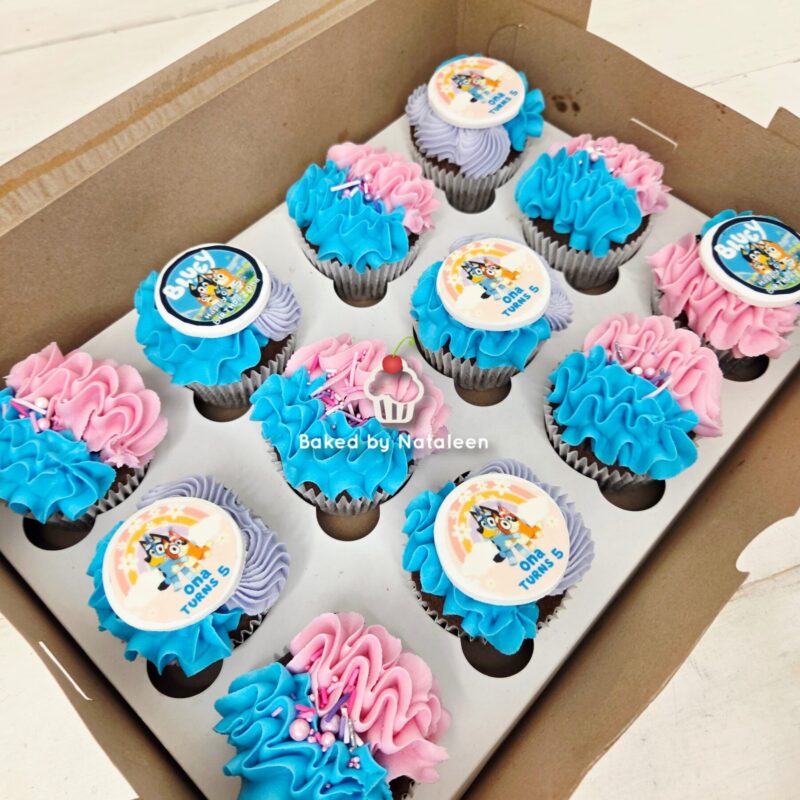 Bluey Birthday Party Cupcakes - Image 4