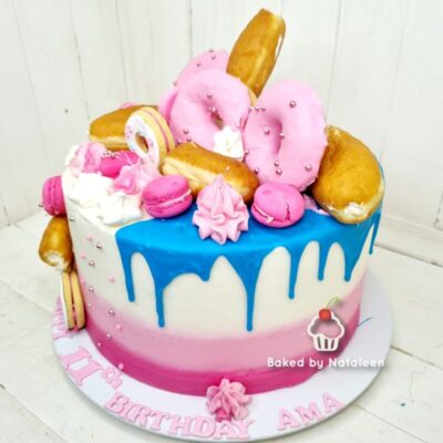 Donut Birthday Drip Cake