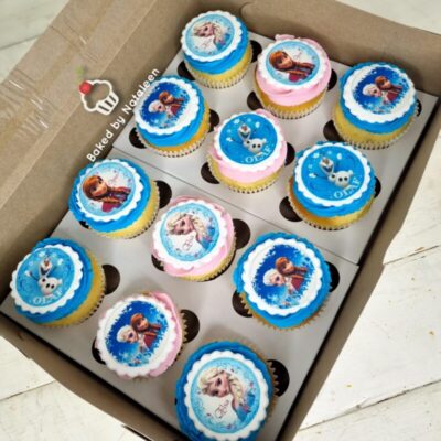 Frozen Frosted Joy Cupcakes