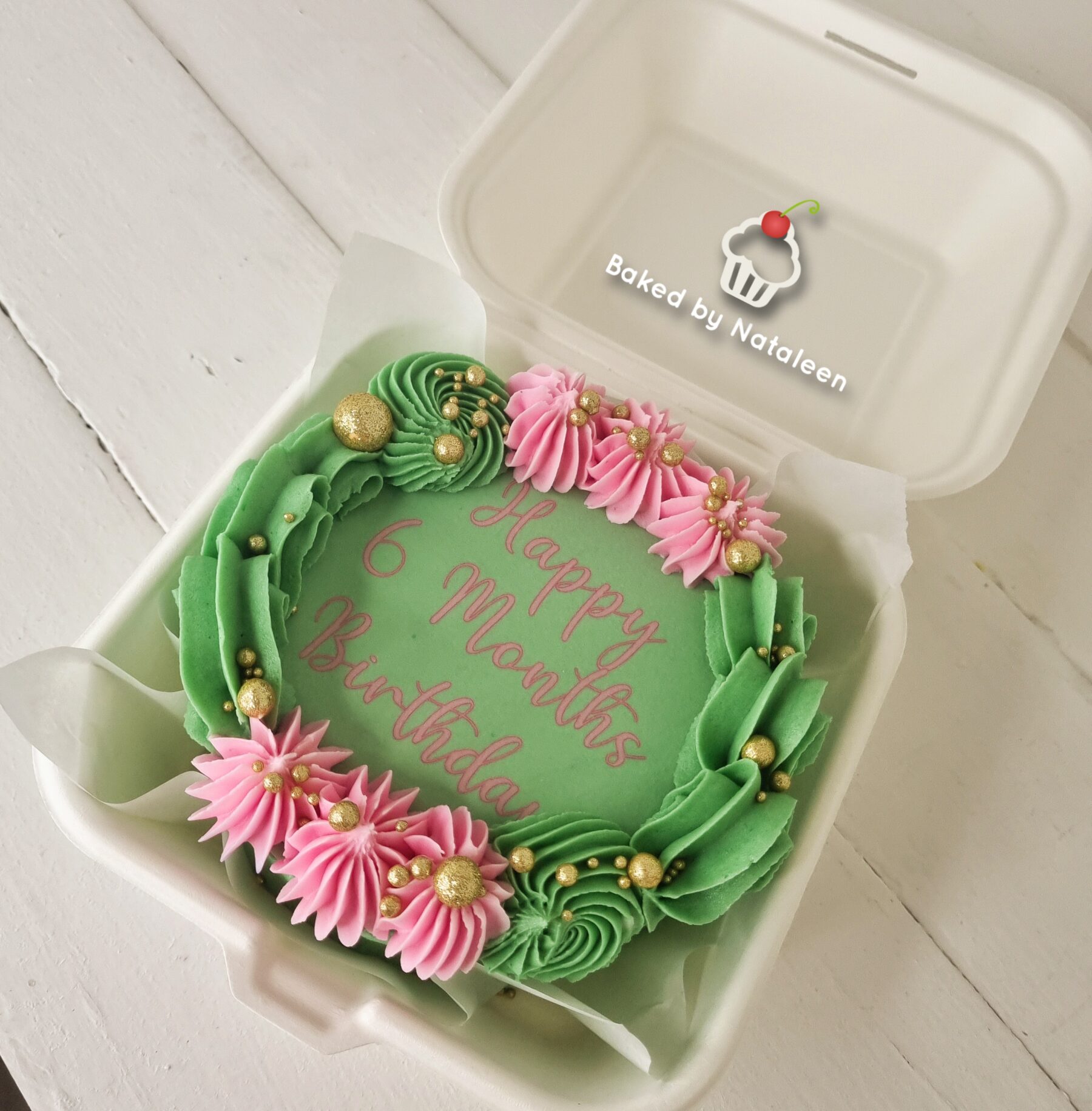 6 Month Celebration Bento Cake - Image 2