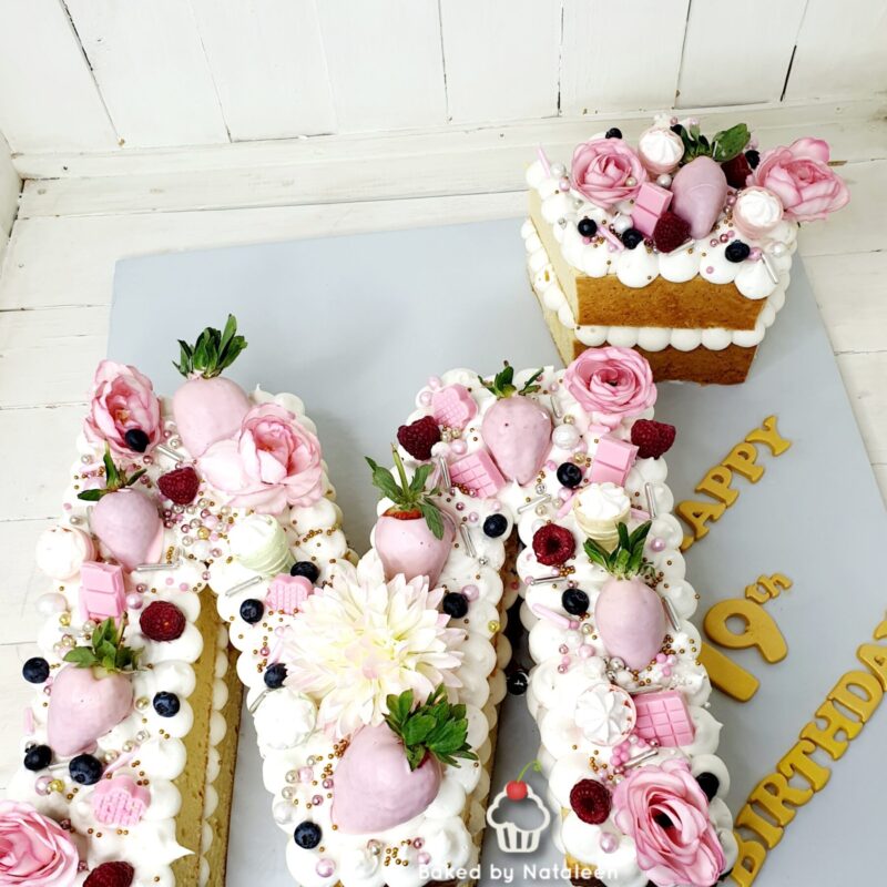 Letter M Birthday Cake