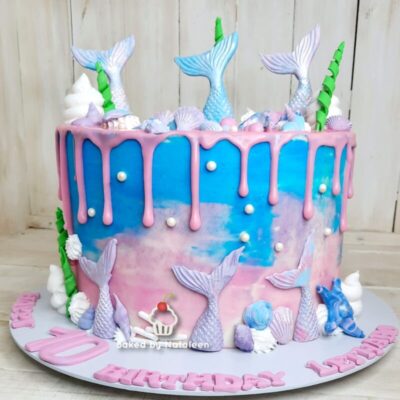 Mermaid Fantasy Birthday Cake