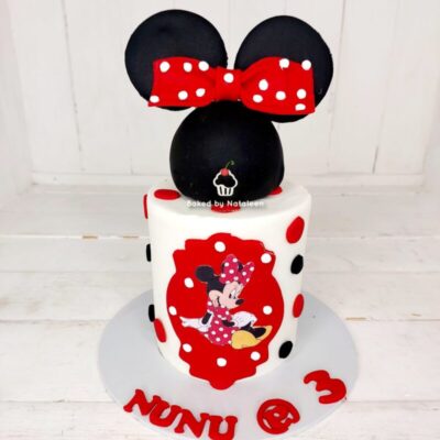 Minnie Mouse Polka Dot Party Cake