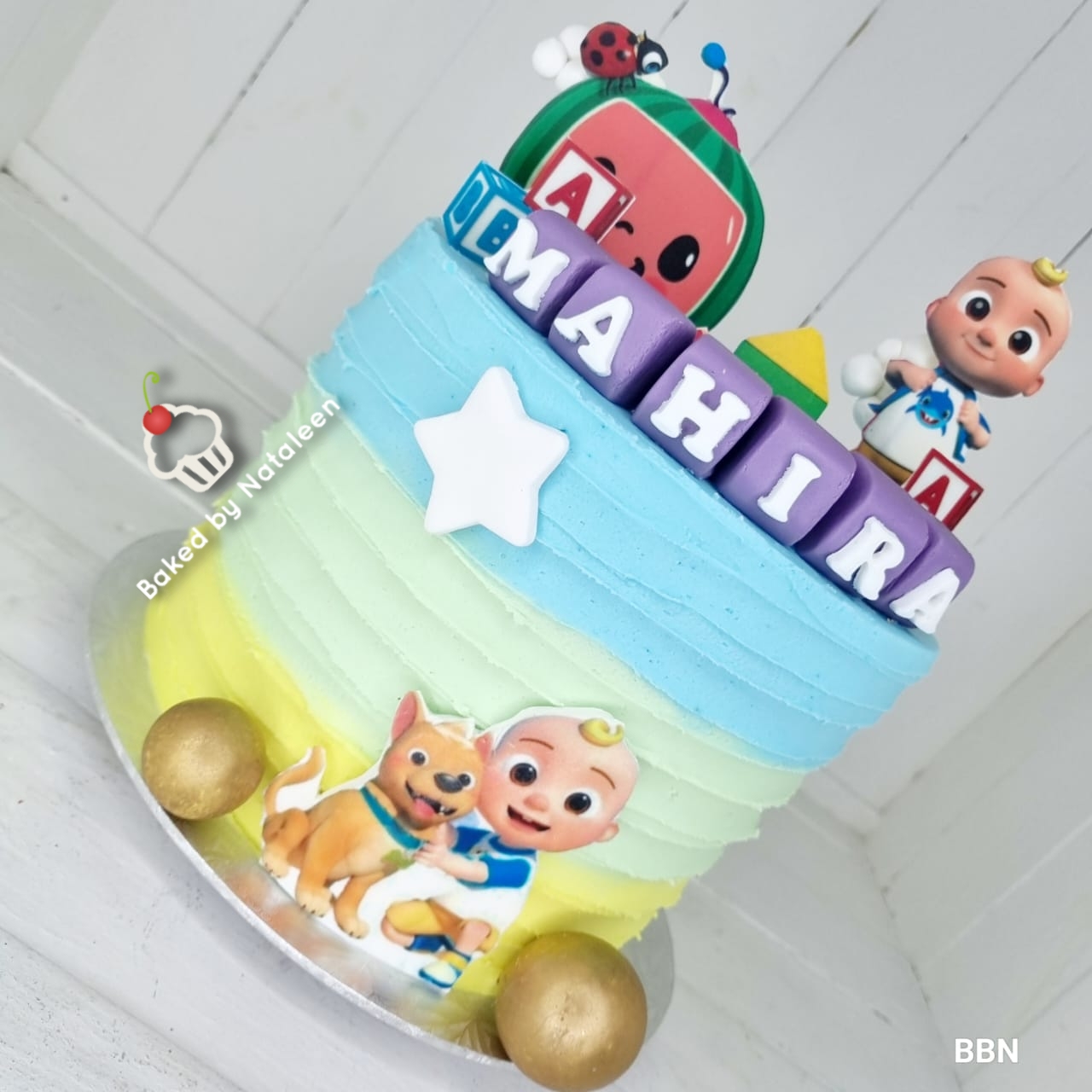 Name Blocks Cocomelon Cake - Image 2