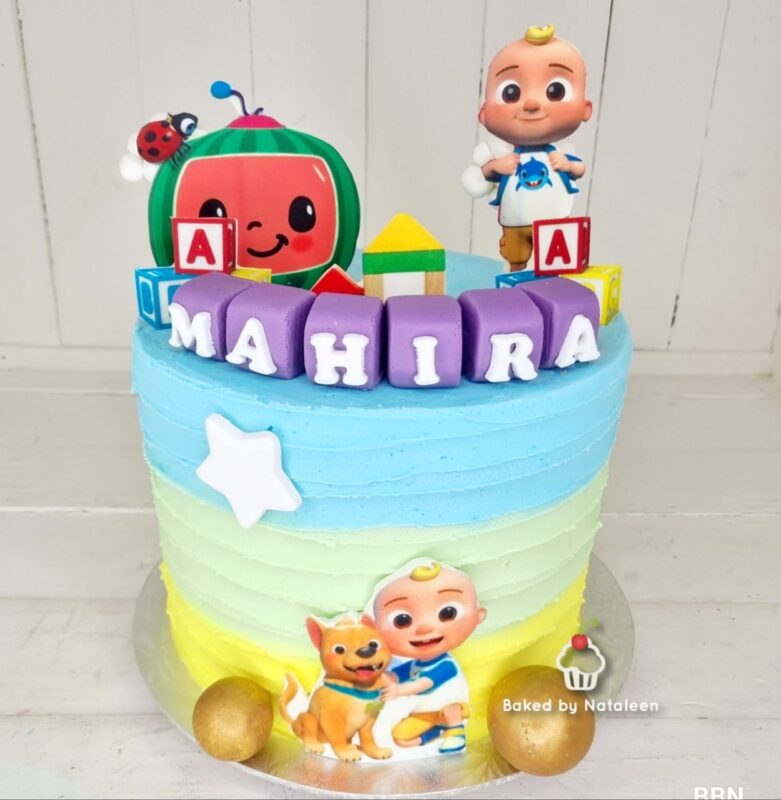 Name Blocks Cocomelon Cake