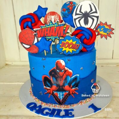 Buttercream Spiderman Cake