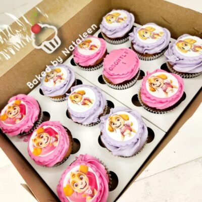 Pink & Purple Paw Patrol Cupcakes