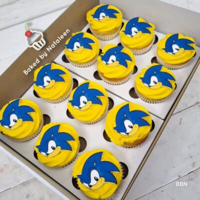 Sonic Turbo Dash Cupcakes