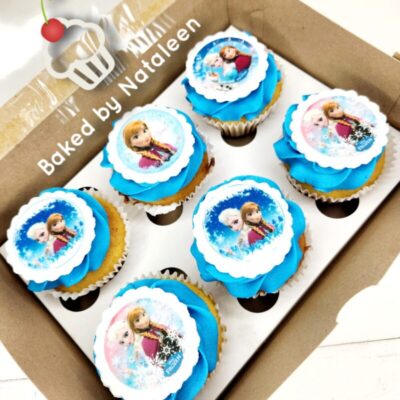 Frozen Birthday Party Cupcakes