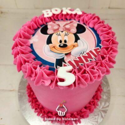 Minnie Mouse Buttercream Birthday Cake