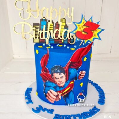 Superman Birthday Cake