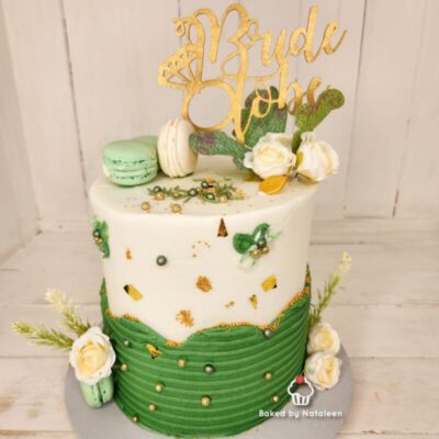 Sage Green Bride-to-be Cake