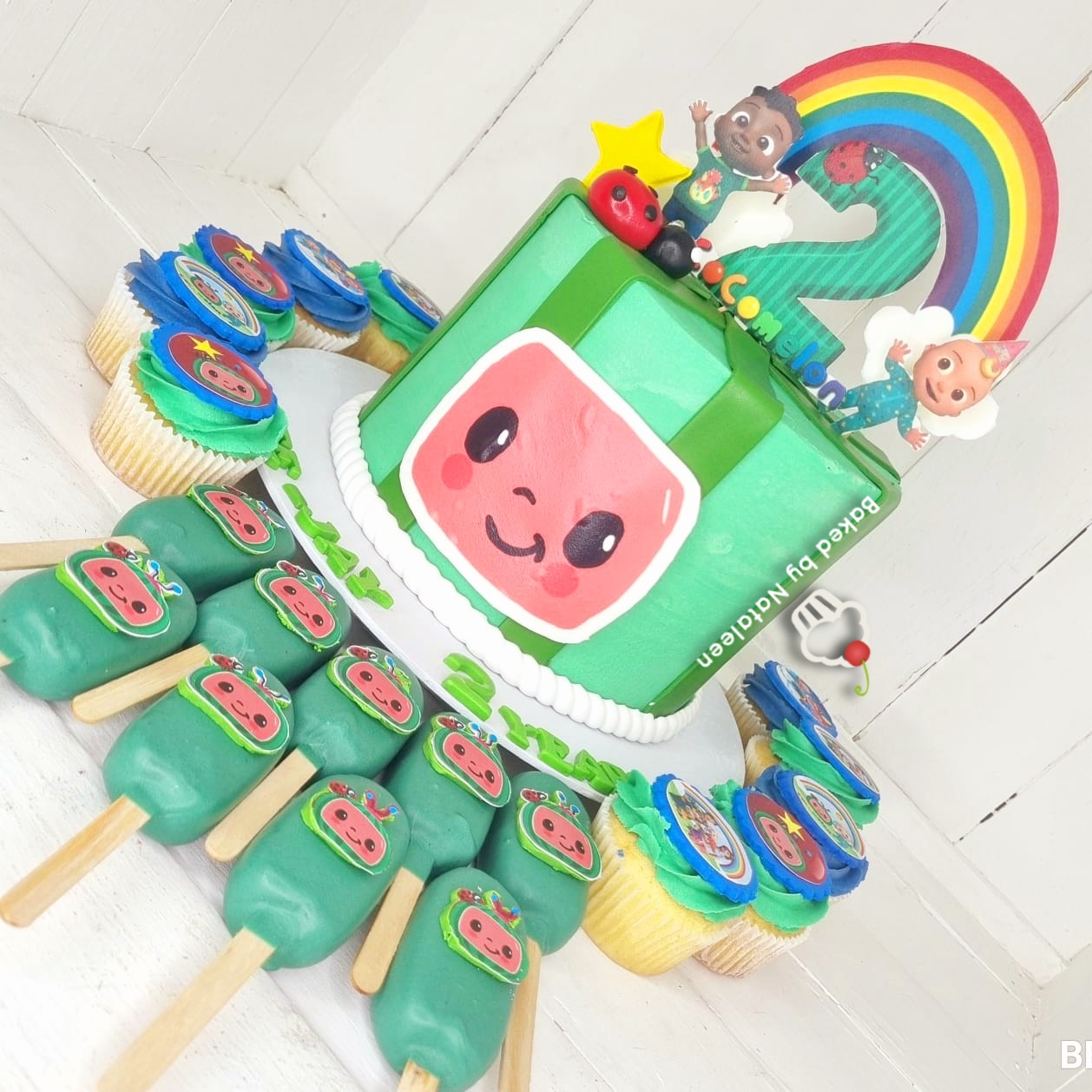 Cocomelon Face Cake Party Combo - Image 2