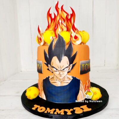 Dragon Ball Z Fondant Birthday Cake