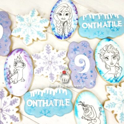 Frozen Themed Iced Cookies