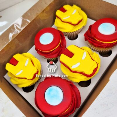 Ironman Themed Cupcakes